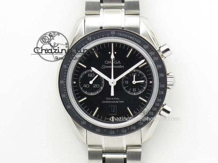 1230 QuickDry De Ville Chronograph RG OMF 1:1 Best Edition Blue Dial On Blue Leather Strap A 8107